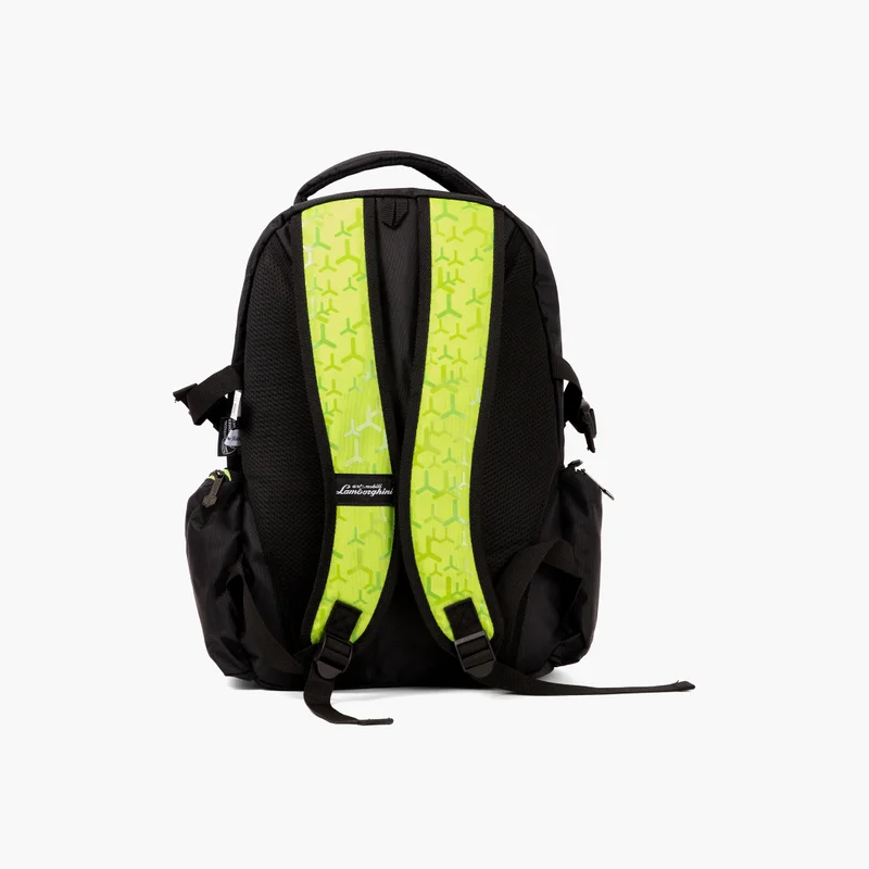 لامبورغيني Printed 18-inch Backpack with Adjustable Shoulder Straps - 28x13x45 cms